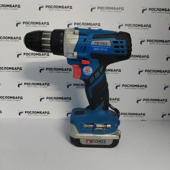 Аккумуляторная дрель-шуруповерт Союз ДШС-3314Л