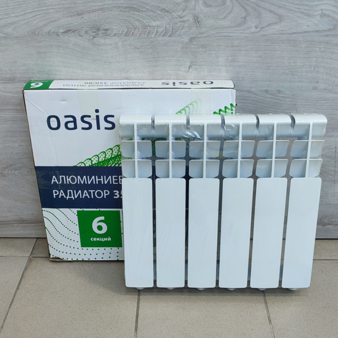  Алюминиевый литой радиатор Oasis 350/80